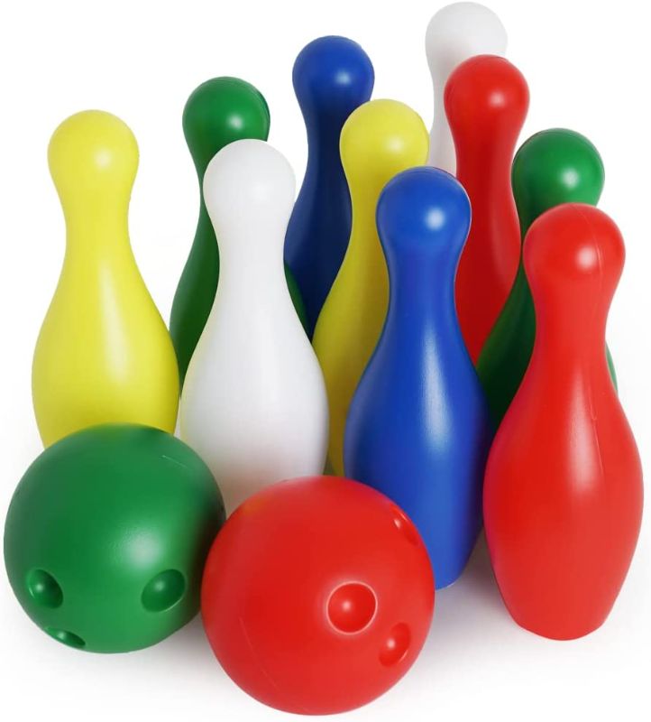 Photo 1 of Boley Kids Bowling Set - 12 Piece Lawn Bowling Games Set -COLORFUL