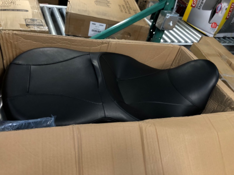 Photo 1 of XMT-MOTO Hammock Rider and Passenger Seat fits for Harley Davidson Touring and Tri Glide models 2009-2022, for Road King Street Glide Road Glide Electra Glide models,Vivid Black