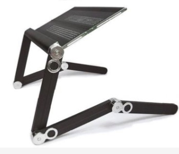 Photo 1 of Portable Folding Notebook or Laptop Table - Desk - Tray - Stand - (Black) with free mouse stand