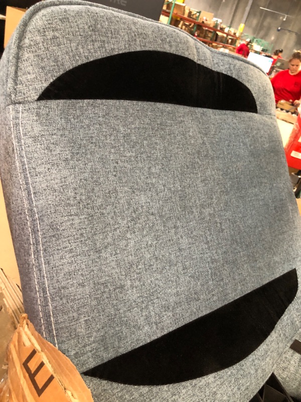 Photo 1 of SITMOD Gaming Chair with Footrest-Computer Ergonomic Video Game Chair-Backrest and Seat Height Adjustable Swivel Task Chair for Adults with Headrest and Lumbar Support(Blue)-Fabric