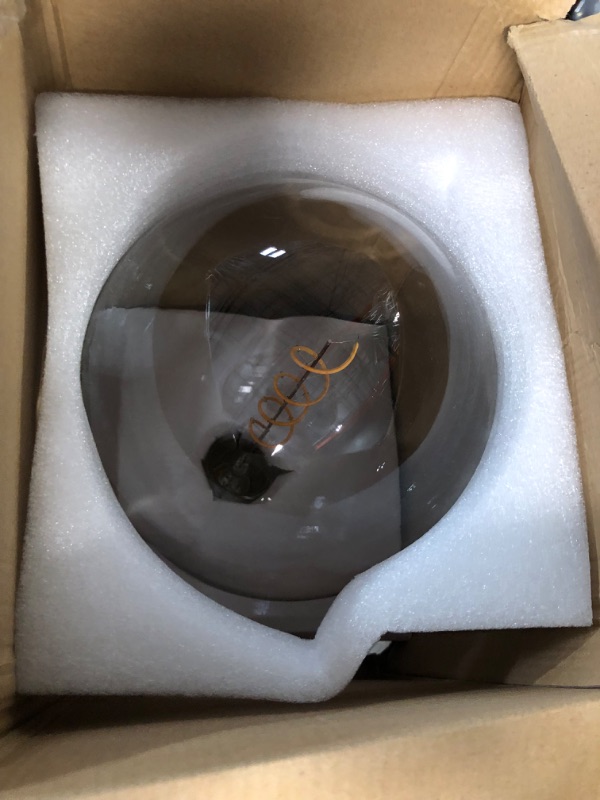 Photo 3 of **USED** AMDTU Biggest Globe Decorative Nostalgic Light Bulb,G63/G200 Oversized Edison LED Light Bulbs,40w Equivalent-2200k-Clear Glass-Dimmable 1