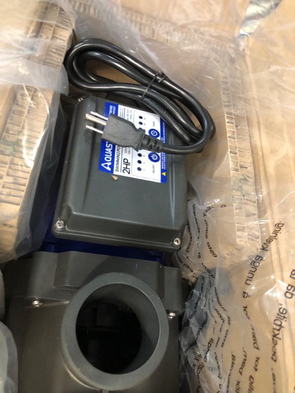 Photo 5 of **USED** Aquastrong 2 HP In/Above Ground Pool Pump with Timer, 220V, 8917GPH, High Flow