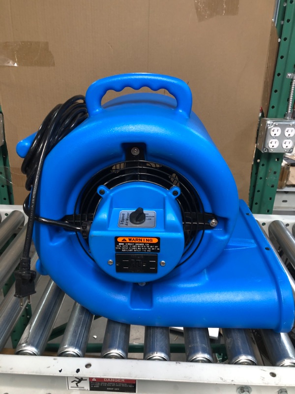 Photo 3 of -USED- Mounto 3-Speed Air Mover Blower 1/3HP 2000+ CFM Flood Dryers with GFCI Dual Power outlet