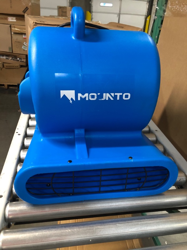 Photo 2 of -USED- Mounto 3-Speed Air Mover Blower 1/3HP 2000+ CFM Flood Dryers with GFCI Dual Power outlet