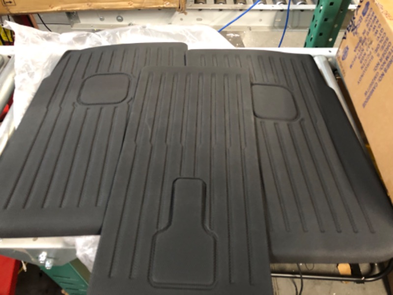 Photo 2 of D1M Fit Tesla Model Y Rear Trunk Seats Back Mats Cover All Weather Seat Protector Pet Mat Pack of 3?Enhanced Stickiness?