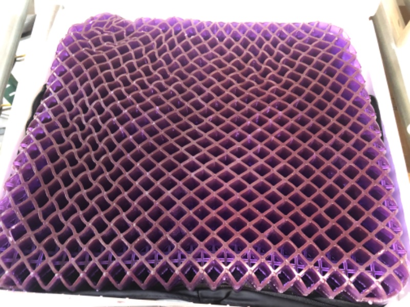 Photo 2 of Purple Royal Seat Cushion - Seat Cushion for The Car Or Office Chair - Temperature Neutral Grid