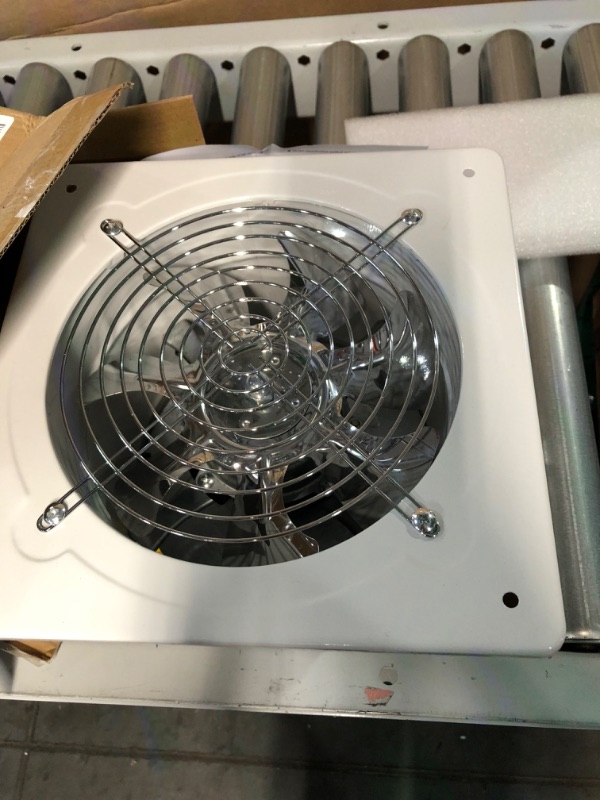 Photo 4 of (READ NOTES) RLOZUI 8 inch Exhaust Fan, 735CFM Wall Mounted Vent Fans, 110V 80W 8 inch White-A