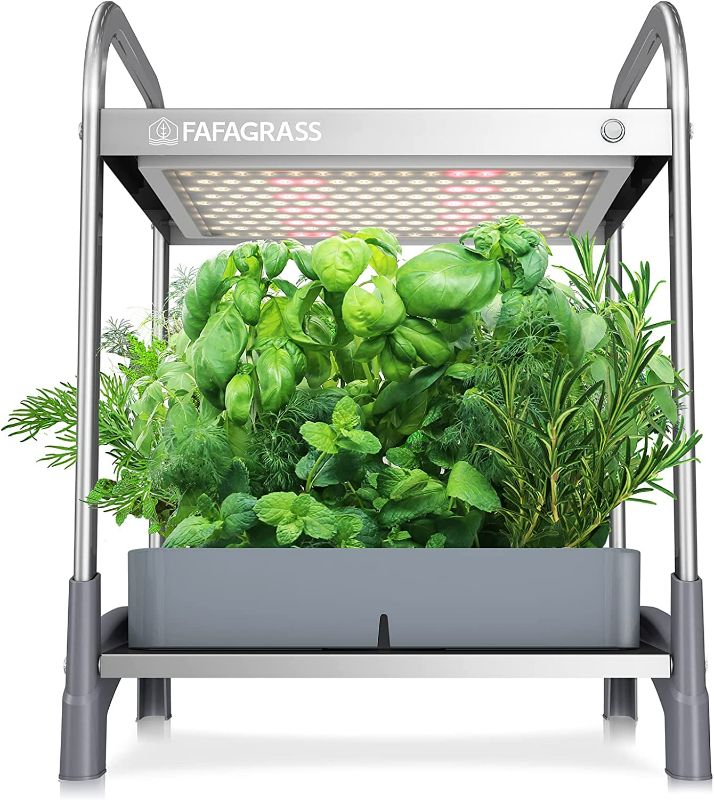 Photo 1 of FAFAGRASS Hydroponics Growing System 12 Pods Stackable Indoor Garden with 6L Removable Tank, Hydroponic Garden with Aeration Pump, 17’’ Height