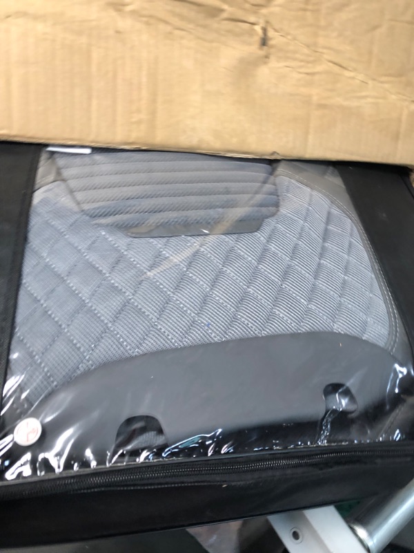 Photo 1 of Coverado Car Seat Covers Full Set, Waterproof Leatheratte Car Seat Protectors 5PCS, Gray Mix-Leather FullSet