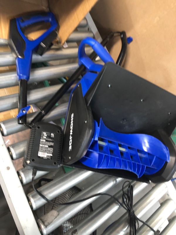 Photo 3 of **BATTERY IS MISSING AND ITS USED**
Snow Joe 24V-SS13 24-Volt iON+ 13-Inch 4-Ah Cordless Snow Shovel, Blue & iON+ System Compatible 24VBAT EcoSharp