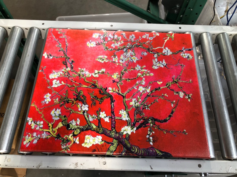 Photo 3 of Wieco Art Large Red Almond Blossom Tree Vincent Van Gogh Painting Reproduction Canvas 20x24inch (50x60cm)