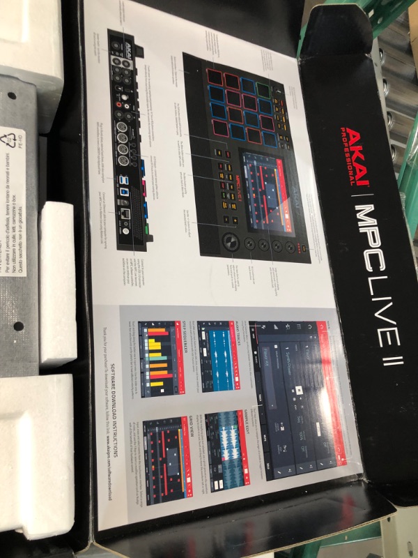 Photo 9 of ***LIKE NEW*** AKAI Professional MPC Live II – Professional Battery Powered Drum Machine and Sampler With Speakers, Beat Pads, Synth Engines and Touch Display MPC Live 2