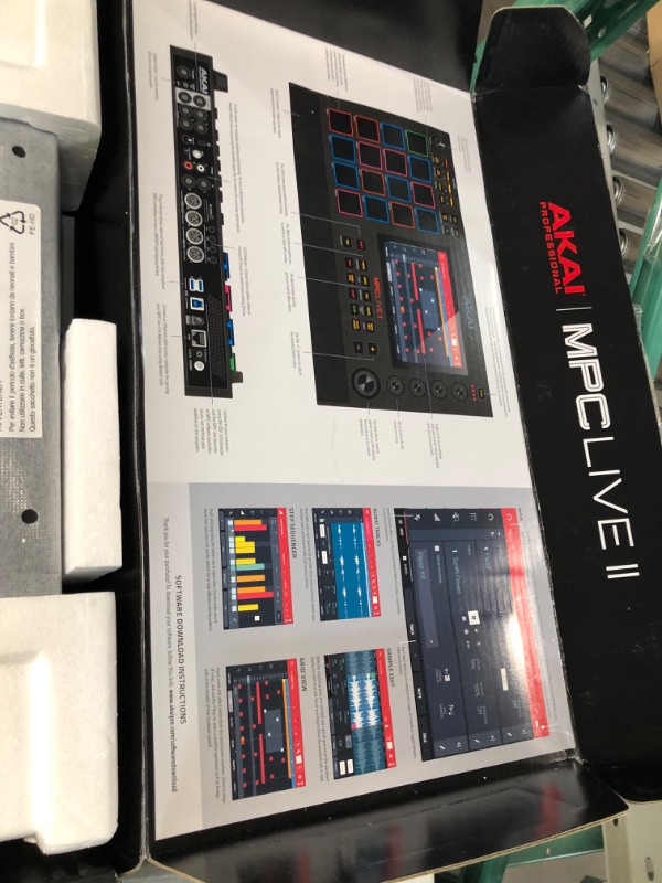Photo 1 of ***LIKE NEW*** AKAI Professional MPC Live II – Professional Battery Powered Drum Machine and Sampler With Speakers, Beat Pads, Synth Engines and Touch Display MPC Live 2