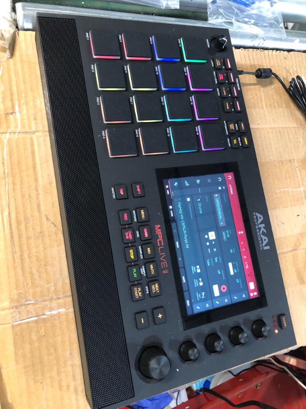 Photo 7 of ***LIKE NEW*** AKAI Professional MPC Live II – Professional Battery Powered Drum Machine and Sampler With Speakers, Beat Pads, Synth Engines and Touch Display MPC Live 2