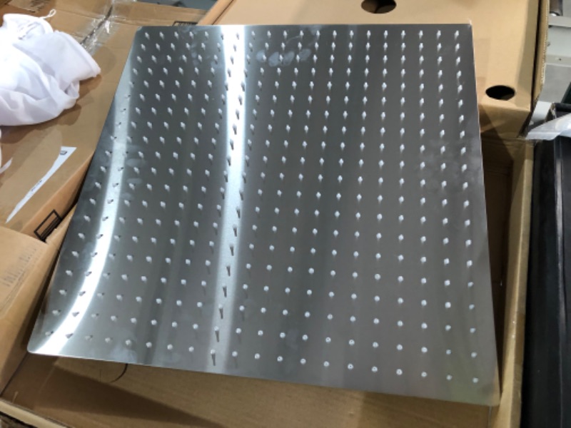 Photo 1 of ***USED*** Suguword LED Rain Shower Head High Pressure 20 Inch Square Shower Heads Ultra Thin Rainfall Showerhead 