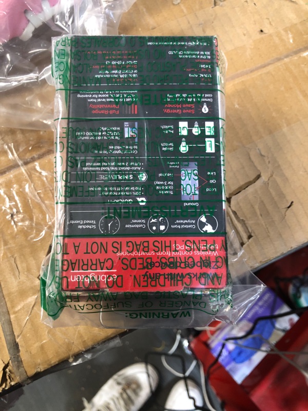 Photo 2 of Enbrighten Zigbee Smart Light Dimmer with QuickFit and SimpleWire, Pairs Directly with Echo 4th Gen/Echo Show 10 (All)/Echo Studio/Echo Plus (All)/Eero Pro 6, Toggle, White, 43090 White Toggle Dimmer