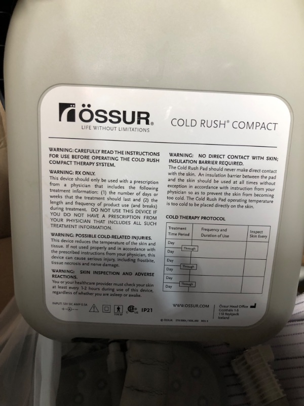 Photo 3 of Ossur Cold Rush Device USA - Unit Only