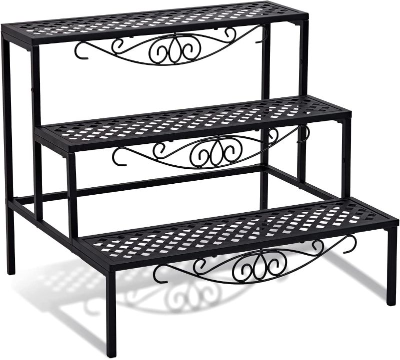 Photo 1 of 3 Tier Metal Plant Stand