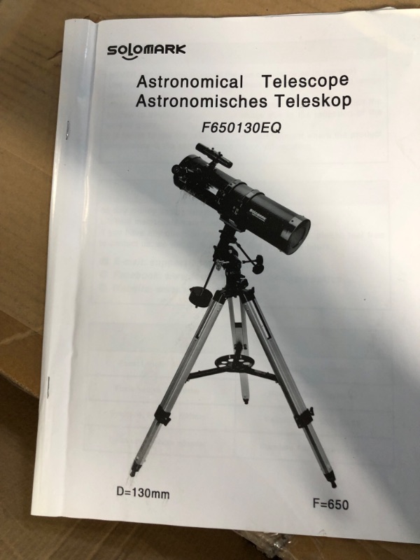 Photo 3 of Telescope 130EQ Newtonian Reflector Telescopes for Adults, 