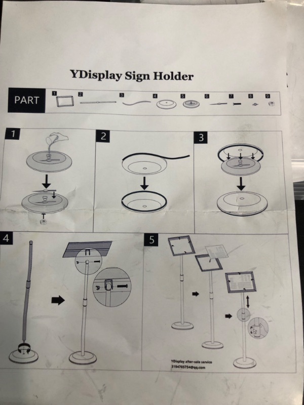 Photo 2 of YDisplay Sign Holder Stand 11x17inches,2pack