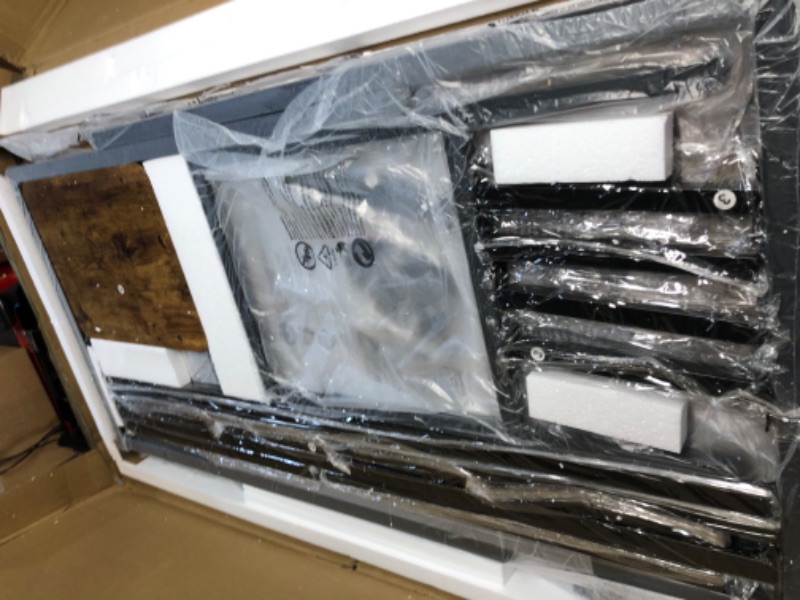 Photo 1 of SUPERJARE Bar Table Set, Bar Table and Chairs Set Rustic Brown