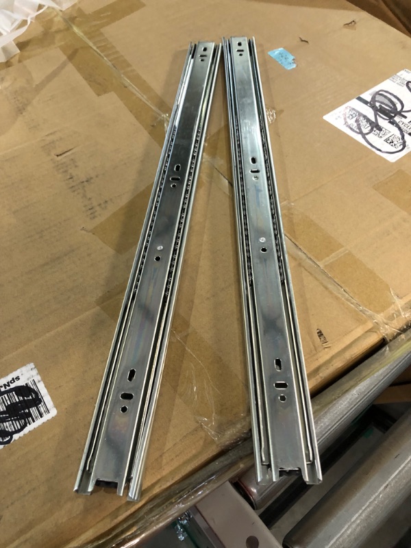 Photo 1 of 1 Pair Heavy Duty Drawer Slides 22 inch Soft Close Ball Bearing Drawer Slides 