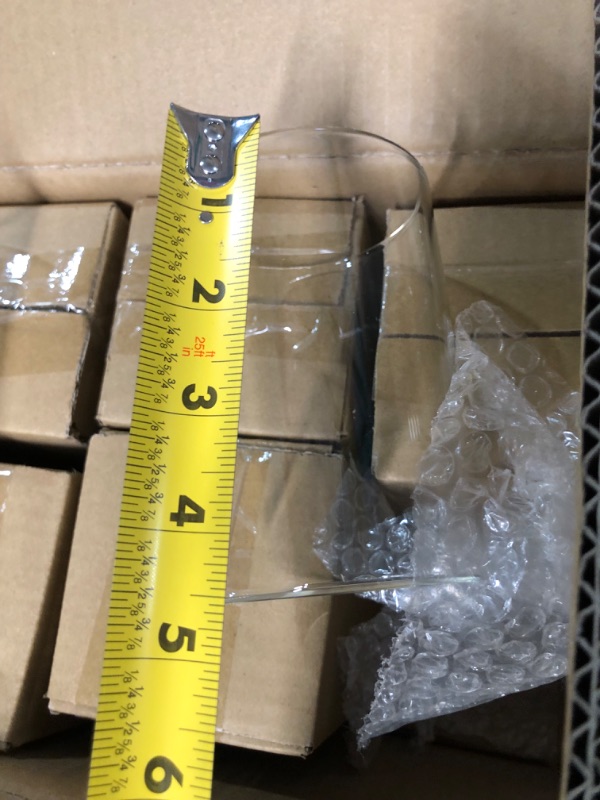 Photo 1 of **STOCK IMAGE FOR SAMPLE ONLY** SEE PHOTOS 
Glass Cylinder Candle Holders Table Flowers Wedding Tall 3" x 4.5" & 1.5 x 6" SET OF 2
