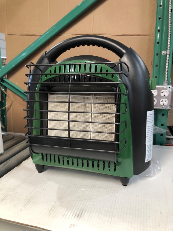 Photo 2 of **SEE NOTES**
BLUU Propane Heater with Fan for Outdoor and Indoor Use 20,000 BTU with Thermostat, Heaters Great for Camping, Patio, Tent & Garage, Tip-Over & Overheat Protection for Safe CSA Compliance (Green) 20000BTU Green