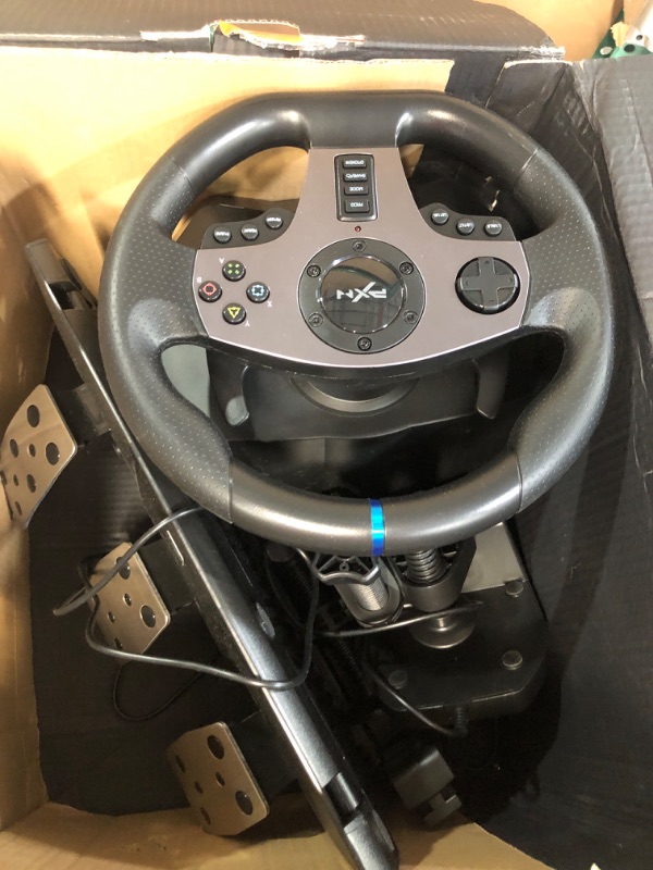 Photo 2 of PXN V9 Gaming Racing Wheel with Pedals and Shifter, Steering Wheel for PC, Xbox One, Xbox Series X/S, PS4, PS3 and Nintendo Switch