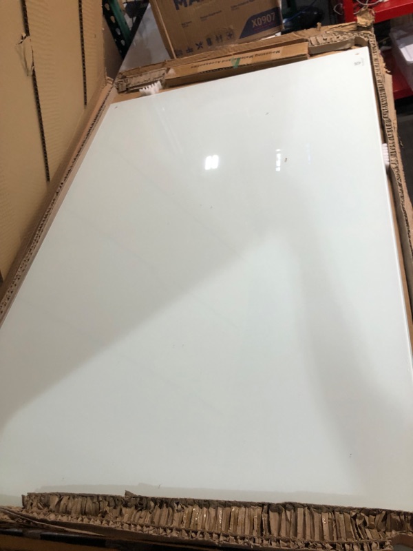 Photo 2 of Magnetic Glass Dry Erase Board - 48 x 32 Inches 