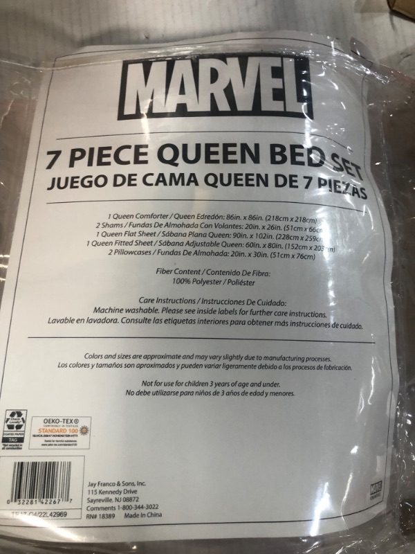 Photo 3 of **SEE NOTES**
Jay Franco Marvel Spiderman Webtastic 7 Piece Queen Size Bed Set