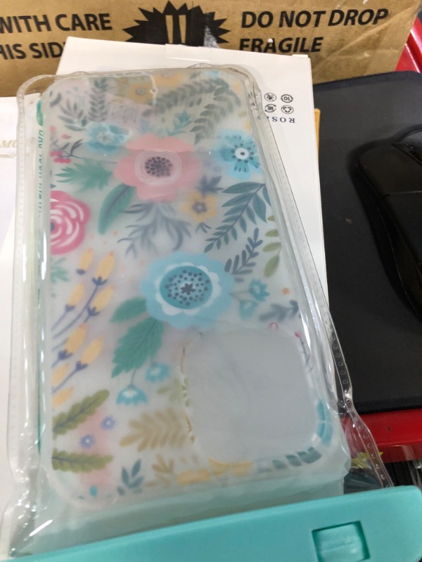 Photo 4 of [5-in-1] RoseParrot iPhone 13 Pro Max Case with Screen Protector + Ring Holder