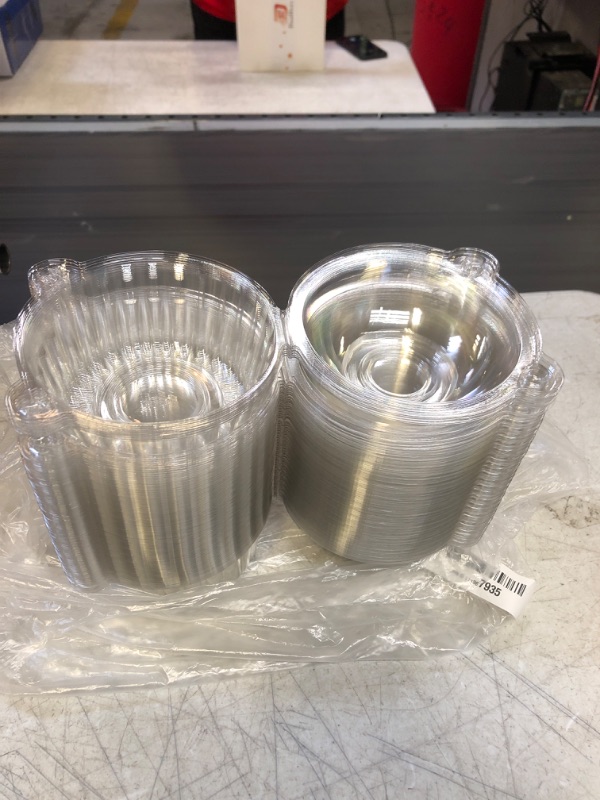 Photo 1 of  Plastic Cupcake Containers Clear Single 