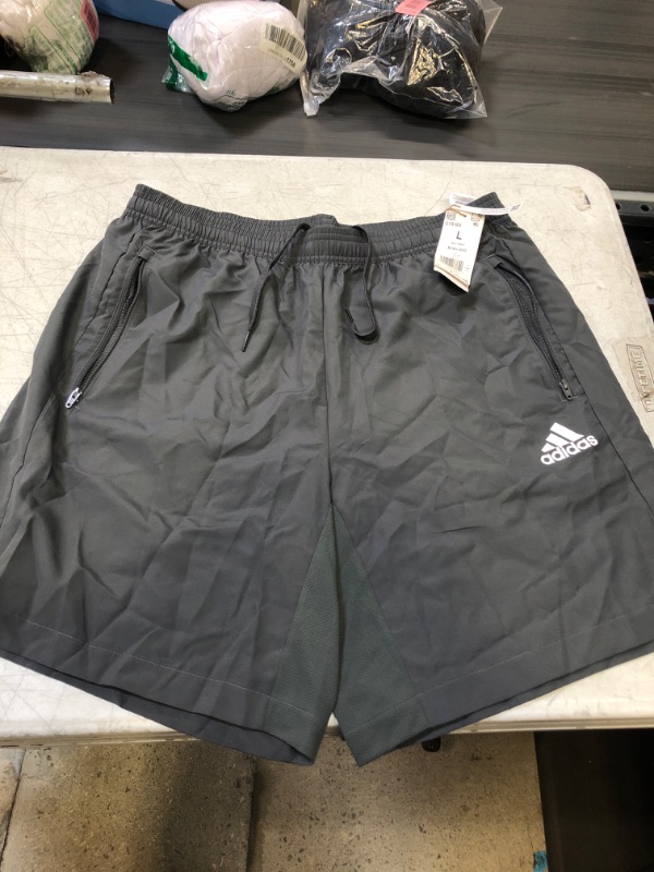 Photo 2 of adidas Men's AEROREADY Designed 2 Move Woven Sport Shorts Large Grey 