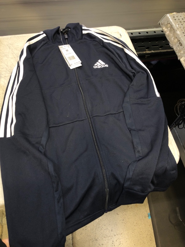 Photo 2 of adidas Men's Aeroready Sereno Cut 3-Stripes Slim Track Top Medium Legend Ink