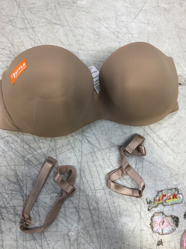 Photo 1 of 34D --- NUDE BRA - STRAPS REMOVABLE 