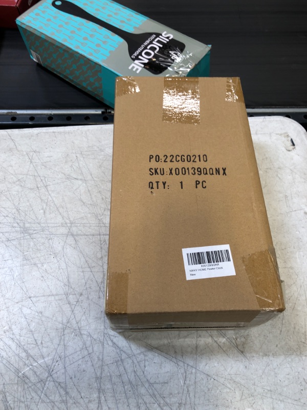 Photo 2 of NIKKY HOME Vintage Table Clock - Battery Operated Rustic Distressed Style - Shabby Chic Home Decor for Fireplace Mantel, Shelf, Desktop, Countertop - Green