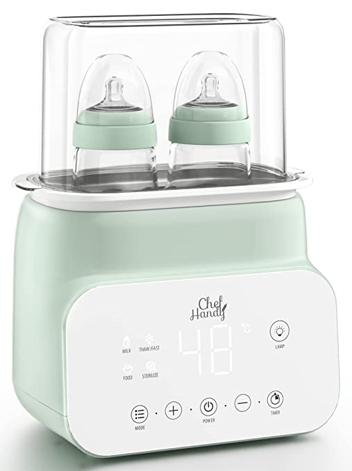 Photo 1 of Baby Bottle Warmer, 7 in 1 Fast Bottle Warmer for Breastmilk, Food Heater&Thaw with Timer, Formula Milk Warmer with LCD Display, Accurate Temperature Control, Bottle Warmer for Baby Milk and Formula (MISSING BOTTLES)
