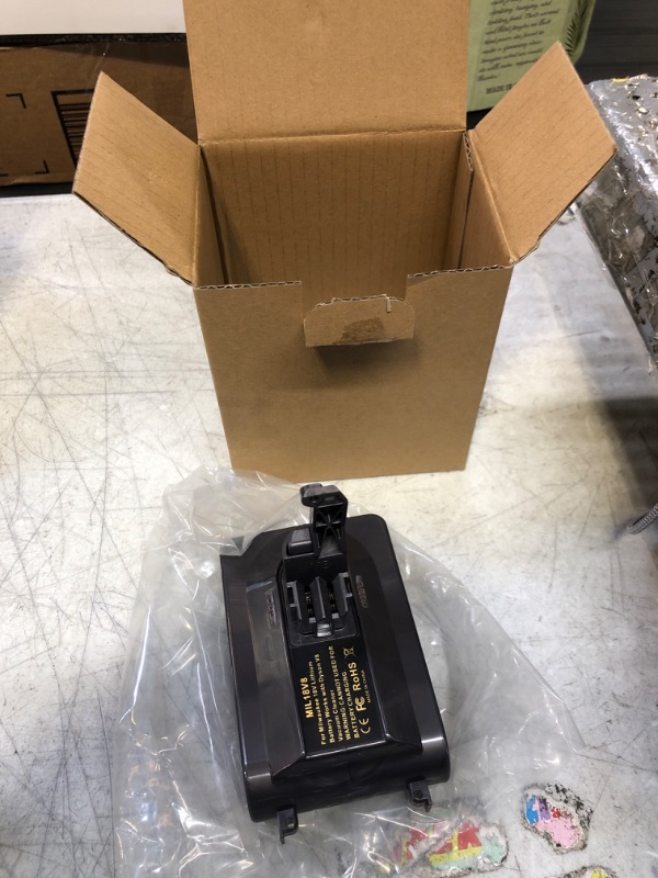 Photo 2 of BTRUI for Dyson V8 Battery Adapter for Milwaukee M18 18V Battery Convert to for Dyson V8 Animal Fluffy Motorhead Handheld Vacuum Converter (only MIL18V8 Adapter)