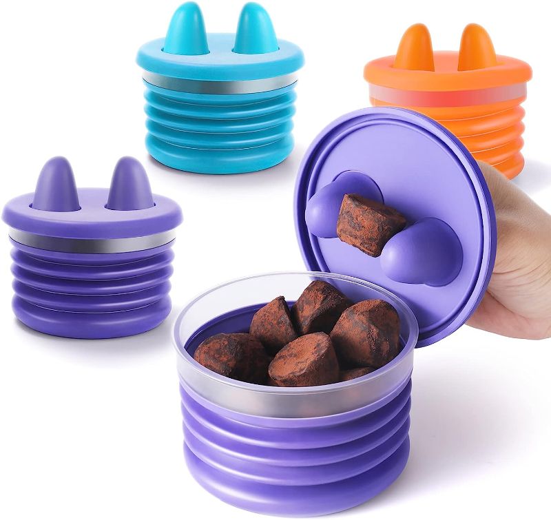 Photo 1 of 3pcs only-----SPECUT pop bunny snack boxes for kids, 3-piece kids cutlery free snack container, picnic box, food storage for fruit, nuts, cookies, chocolate and other liquid-free snacks
