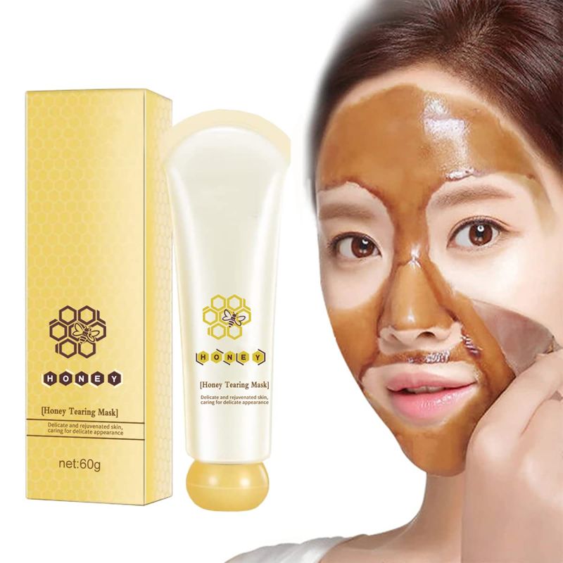 Photo 1 of Honey Mask, Honey Tearing Mask for Face Oil Control & Blackhead Remover, Also for Dead Skin Clean Pores Shrink
