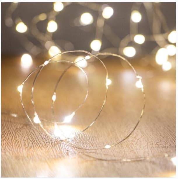 Photo 1 of  LED Fairy,Starry , String Lights f (Warm White) 4pcs Batteries Operated
