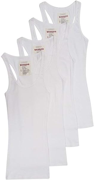 Photo 1 of 4 Pack Zenana Women's Ribbed Tank Top - SIZE S 
