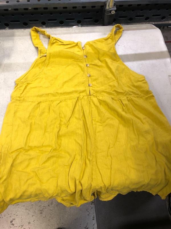 Photo 1 of SIZE - LARGE WOMENS YELLOW ROMPER 