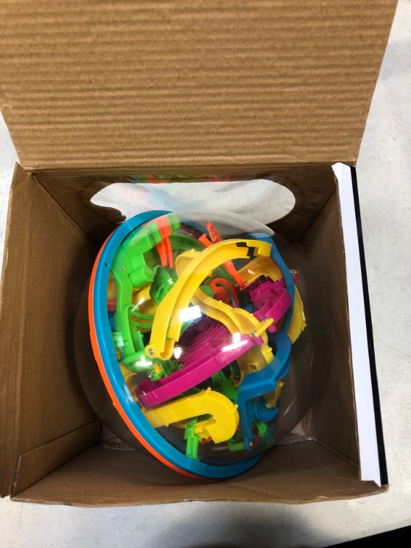 Photo 1 of 3 otters 3D Puzzle Ball, 138 Obstacles Maze Ball Interactive Maze Game with Education Toy Sphere Game Ball Boy Gifts
