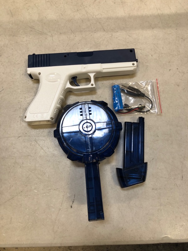 Photo 1 of Electric Water Gun High-Capacity Squirt Water Blaster with 2 Large Capacity Magazines Perfect for Kids Adults Pool Beach and Summer Outdoor Water Play Birthday Party Gifts for Boys Girls