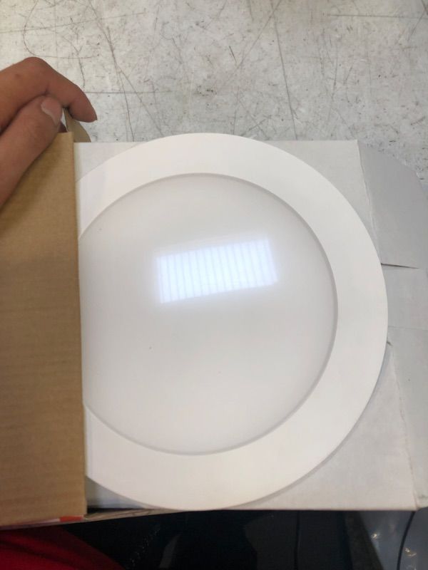 Photo 2 of HALO HLBPH6099FS1EMWR Canless Recessed Downlight w/Remote Driver/Junction Box Integrated LED Kit HLBPH Selectable 2700K, 3000K, 3500K, 4000K, 5000K CCT New Construction 6 inch White Canless Recessed Downlight 6 inch