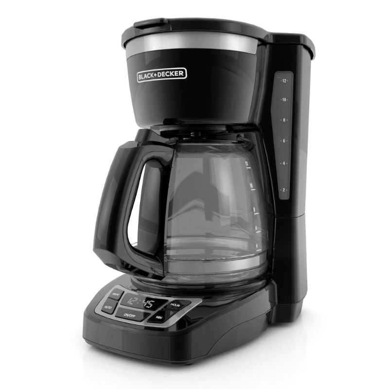 Photo 1 of Black+Decker CM1160B 12-Cup Programmable Coffee Maker, Black/Stainless Steel