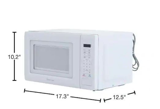 Photo 1 of 0.7 cu. ft. 700-Watt Countertop Microwave in White
