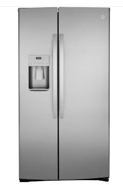 Photo 1 of GE 25.1-cu ft Side-by-Side Refrigerator with Ice Maker (Stainless Steel)
